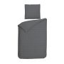 Heckettlane Classic-Anthracite Dekbedovertrek Diamante 100% Katoen-Satijn