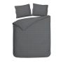 Heckettlane Classic-Anthracite Dekbedovertrek Diamante 100% Katoen-Satijn