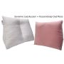 Leeskussen + kussenloop, kleur: Oud Roze