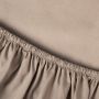 Kayori Shizu perkal topper hoeslaken - taupe - Katoen-Perkal