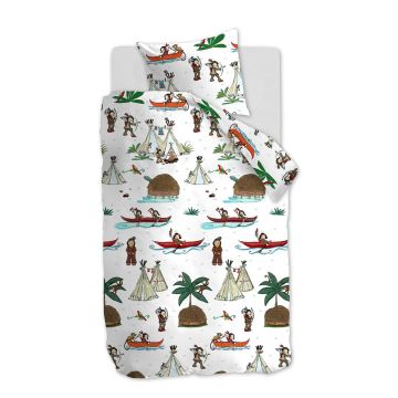 Hanneke de Jager Dekbedovertrek Multi Wigwam Katoen 1-persoons 135 x 200 cm