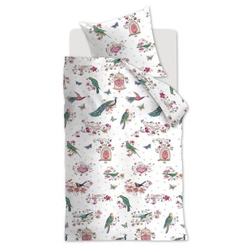 Hanneke de Jager Dekbedovertrek Roze Katoen 1-persoons 135 x 200 cm