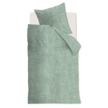 Beddinghouse Dekbedovertrek Grijsgroen Frost Uni Katoen