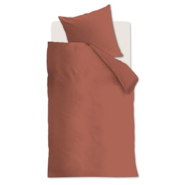 Beddinghouse Dekbedovertrek Zachtrood Uni Biologisch Katoen