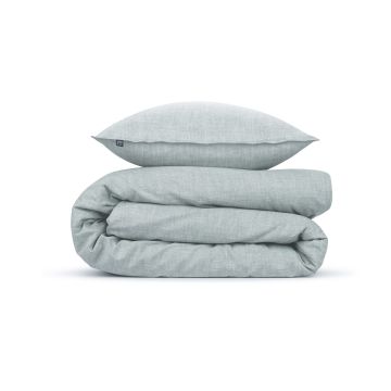 ZoHome Mint-Green Dekbedovertrek Lino 100% Katoen