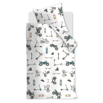 Hanneke de Jager Dekbedovertrek Grijs Katoen 1-persoons 135 x 200 cm