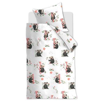 Hanneke de Jager Dekbedovertrek Grijs Katoen 1-persoons 135 x 200 cm