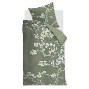 Beddinghouse X Van Gogh Museum Dekbedovertrek Groen Katoen 1-persoons 135 x 200 cm