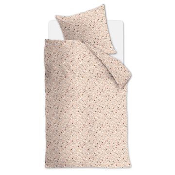 Ambiante Dekbedovertrek Zachtroze Katoen 1-persoons 135 x 200 cm