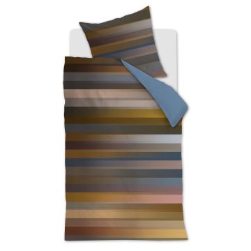 Beddinghouse Dutch Design Dekbedovertrek Bruin Strepen Biologisch Katoen