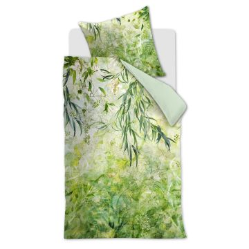 Beddinghouse Dekbedovertrek Groen Botanisch Katoen