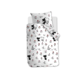 Beddinghouse x Fiep Amsterdam Dekbedovertrek Rood Katoen Peuterdekbedje 100 x 135 cm