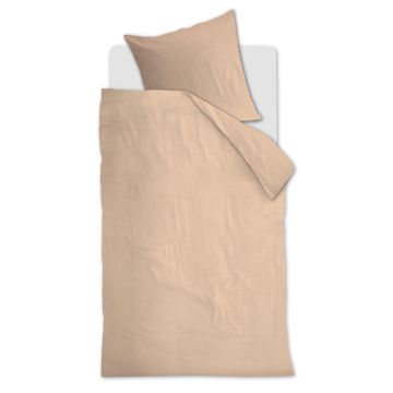 At Home By Beddinghouse Dekbedovertrek Nude Uni Katoen