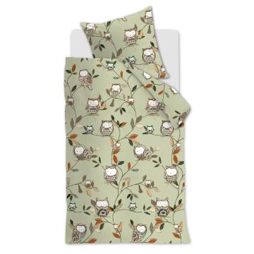 Hanneke de Jager Dekbedovertrek Groen Katoen 1-persoons 135 x 200 cm