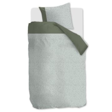 Silvana Dekbedovertrek Groen Stippen Katoen