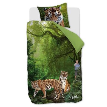 FREEK VONK Dekbedovertrek Groen Dieren Katoen