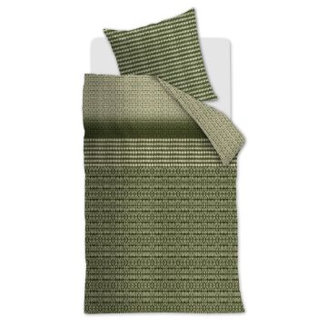Beddinghouse Dekbedovertrek Groen Grafisch Katoen