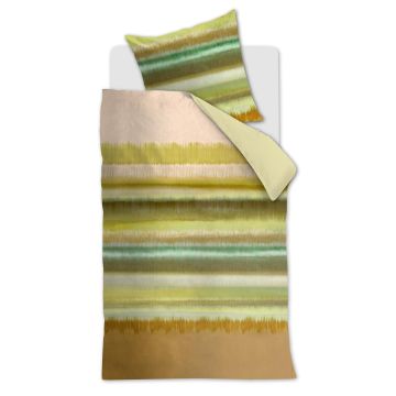 Beddinghouse Dekbedovertrek Groen Strepen Katoen