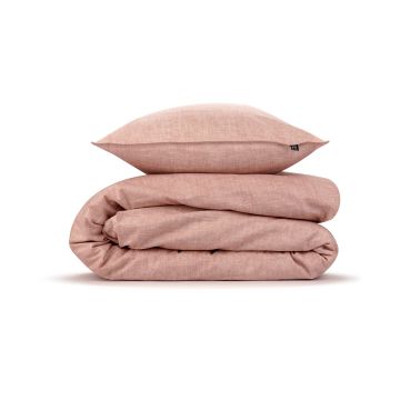 ZoHome Old-Rose Dekbedovertrek Lino 100% Katoen