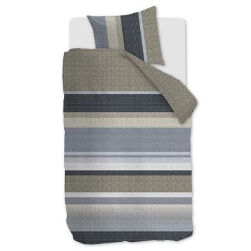 Beddinghouse Dekbedovertrek Jorren - Blauw Grijs Beddinghouse Dekbedovertrek Jorren - Blauw Grijs