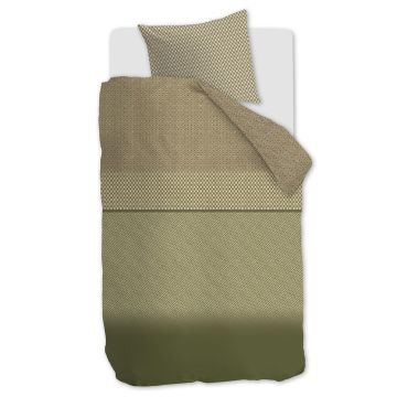 Beddinghouse Dekbedovertrek Jimmy - Groen – 1-persoons 140 x 200/220 cm Beddinghouse Dekbedovertrek Jimmy - Groen – 1-persoons 140 x 200/220 cm