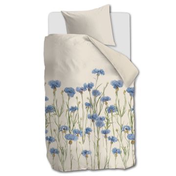 Ariadne At Home Dekbedovertrek Cornflower Zand 1-persoons 140 x 200/220 cm