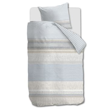 Ariadne At Home Dekbedovertrek Homey Blauw 1-persoons 140 x 200/220 cm