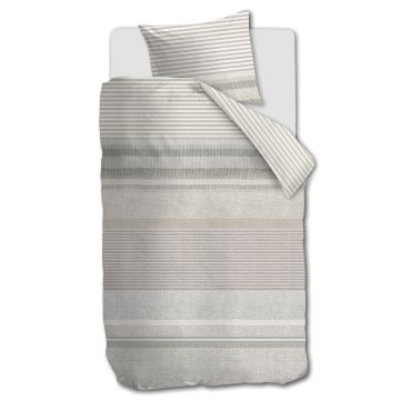 Ariadne At Home Dekbedovertrek Homey Naturel 1-persoons 140 x 200/220 cm