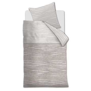 Beddinghouse Dekbedovertrek Elya Naturel 1-persoons 140 x 200/220 cm