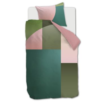 Beddinghouse Dutch Design Dekbedovertrek Abbey Road Groen Abstract Tencel