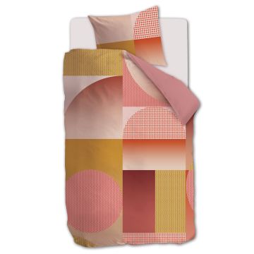 Beddinghouse Dutch Design Dekbedovertrek Koraalrood Sunset Boulevard