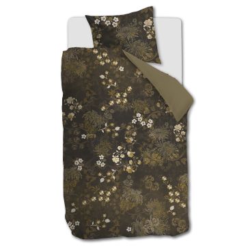 Beddinghouse Dekbedovertrek Olijfgroen 1-persoons 140 x 200/220 cm Beddinghouse Dekbedovertrek Olijfgroen 1-persoons 140 x 200/220 cm