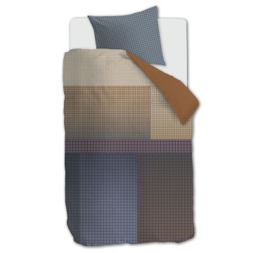 Beddinghouse Dutch Design Dekbedovertrek Oxford Street Blauw 1-persoons 140 x 200/220 cm