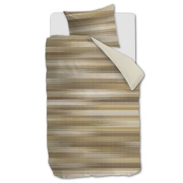 Beddinghouse Dekbedovertrek Elie Naturel 1-persoons 140 x 200/220 cm