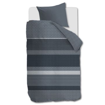 Beddinghouse Dekbedovertrek Fera Blauw 1-persoons 140 x 200/220 cm