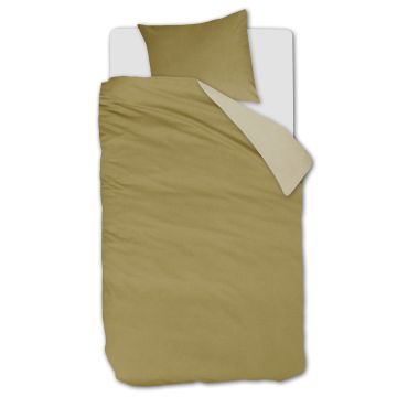 Beddinghouse Dekbedovertrek Warm Geel 1-persoons 140 x 200/220 cm