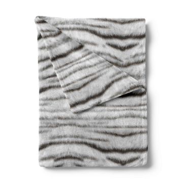 ZoHome Grey Plaid Siberian-White-Tijger 100% Polyester