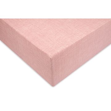 ZoHome Shell-Red Hoeslaken Lino 100% Katoen
