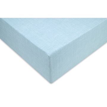 ZoHome Topaz-Blue Hoeslaken Lino 100% Katoen