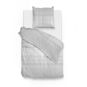 ZoHome Cloud-Grey Dekbedovertrek Marley 100% Katoen-Flanel