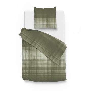 ZoHome Kalamata-Green Dekbedovertrek Marley 100% Katoen-Flanel