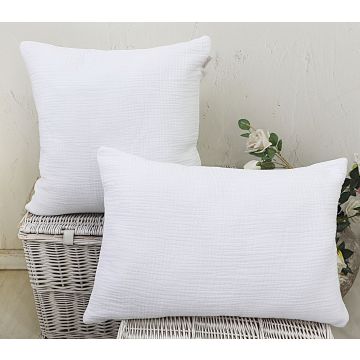 Heckettlane Brilliant-White Kussen Noah 100% Katoen-Gauze
