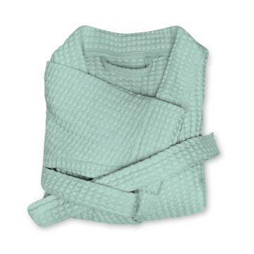 Heckettlane Sea-Green Badjas-Wafel 65% Gerecycled Katoen 35% Andere Vezels
