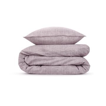 ZoHome Purple Dekbedovertrek Lino 100% Katoen