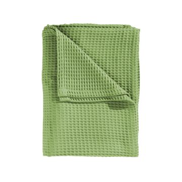 Heckettlane Apple-Green Wafel-Sprei Gerecycled Katoen