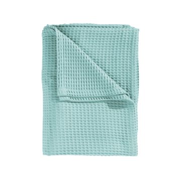 Heckettlane Sea-Green Wafel-Sprei Gerecycled Katoen