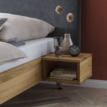 Zwevend nachtkastje eiken hout Zwevend nachtkastje eiken hout