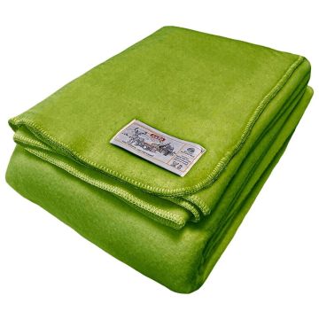 AaBe merino wollen deken, Lime