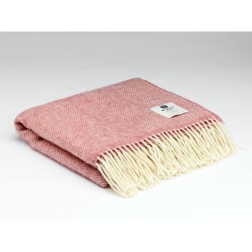 100%  merino wollen plaid Candy Pink