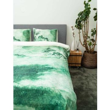 Kayori Katai - Dekbedovertrek - Tencel - Groen